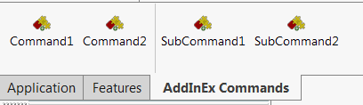 Command tab boxes