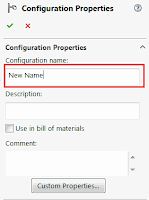 Configuration name in the configuration properties manager page