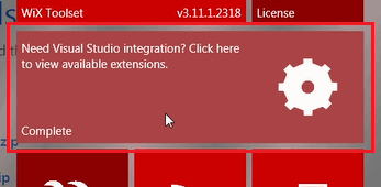 Installing the Visual Studio extension