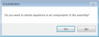 Macro option to delete equations in the assembly components