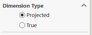 View dimension type