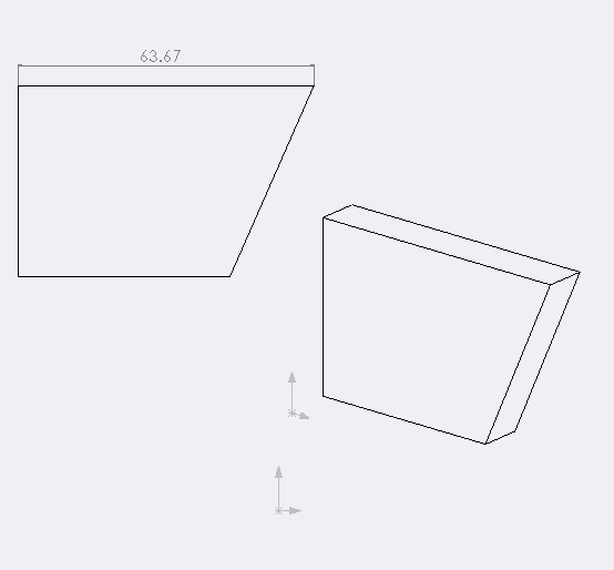Longest edge dimensioned in the drawing view