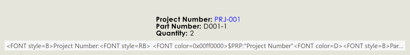Formatted note text