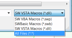 Macros filter when running the macro