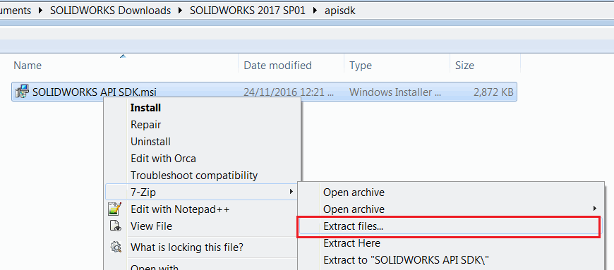 solidworks api sdk.msi download