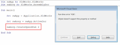 Run-time error '438': object doesn't support this property or method displayed when running the macro